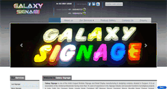 Desktop Screenshot of galaxysignage.com