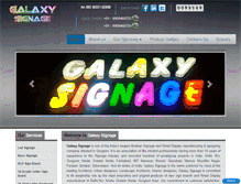 Tablet Screenshot of galaxysignage.com